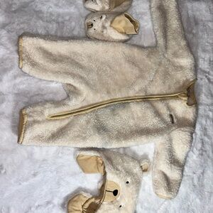 Cozy Cream Bear Kids Pajama Set